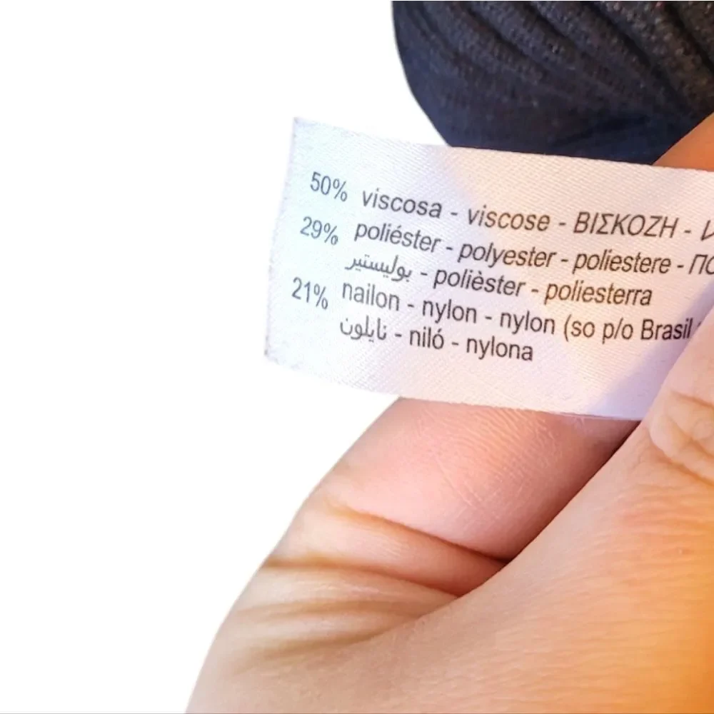 Zara Black Collared Gold Crew Neck Sweater - Picture 5 of 5